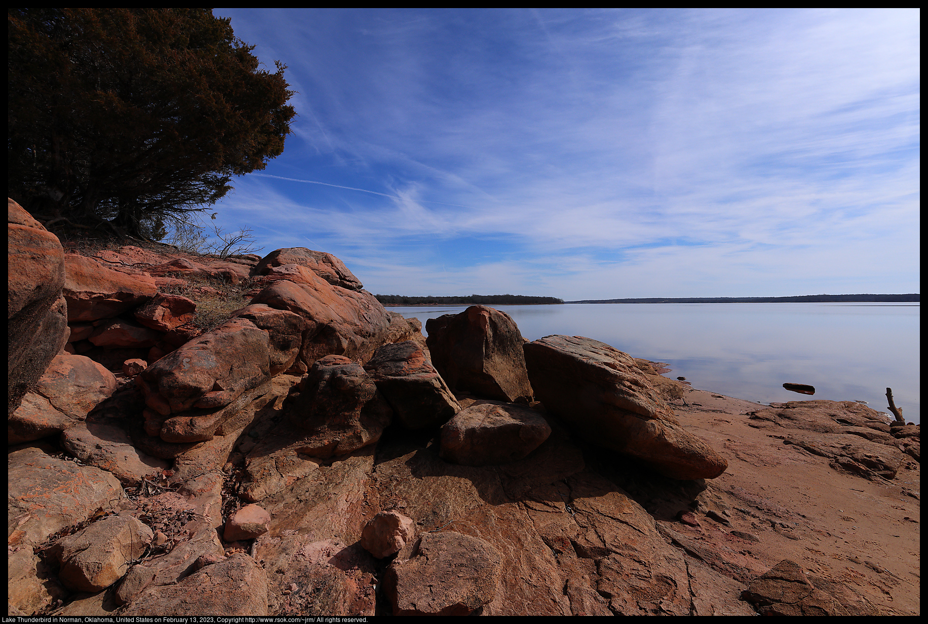 Lake Thunderbird in Norman, Oklahoma, United States on February 13, 2023